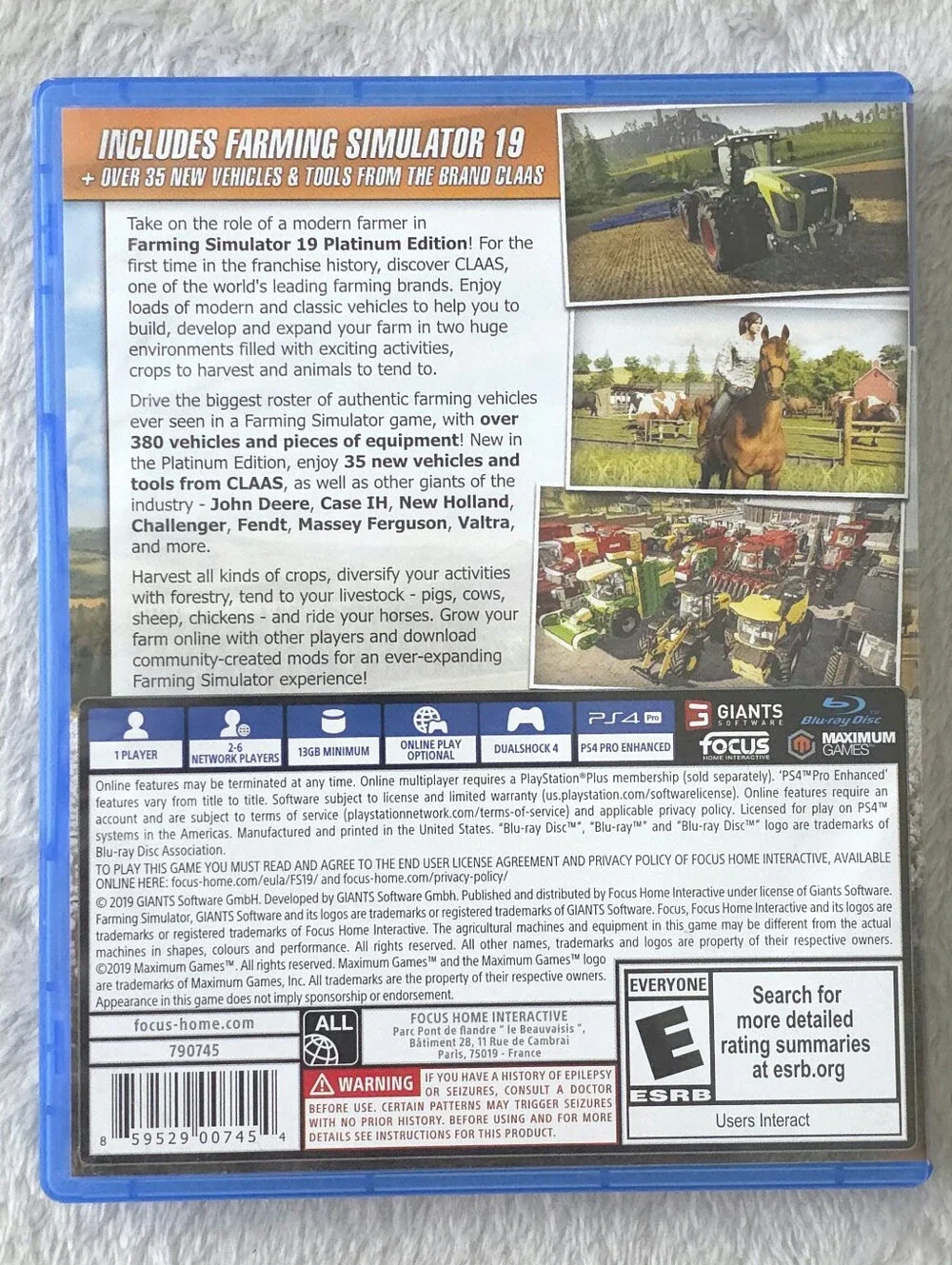 Farming Simulator 19 Platinum Edition (PS4) Playstation 4